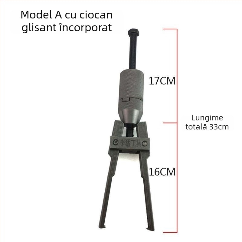 Unealtă multifuncțională pentru demontarea injectorului de combustibil, cu extractor glisant pentru duze și clemă de fixare