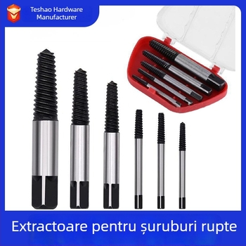 Set de unelte pentru extragerea șuruburilor rupte și a filetului uzat pentru robinet cu supapă triunghiulară