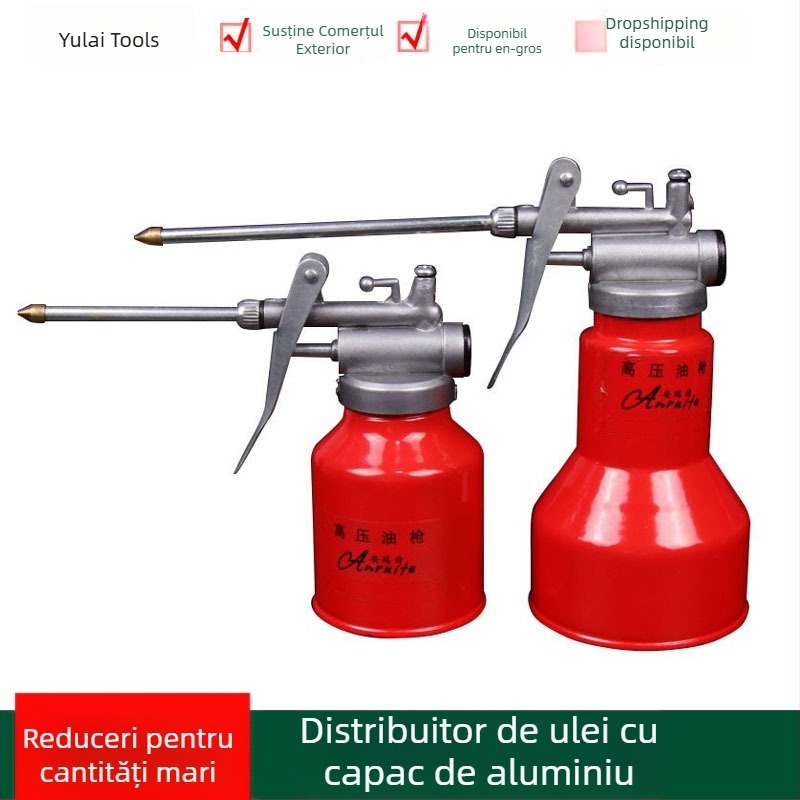 Pistol de ungere cu tijă de extensie, presiune înaltă, 250–400 ml, pentru unelte metalice de uz casnic