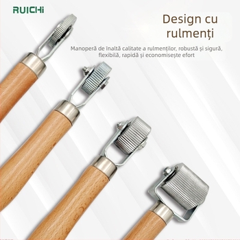Set de reparații pneuri auto cu role de compactare și foaie de reparații la rece