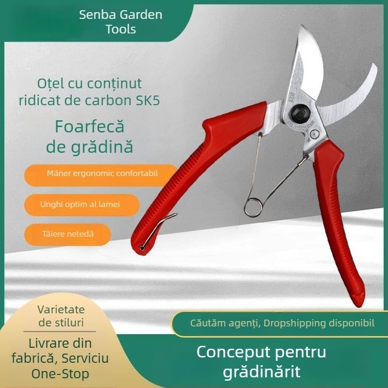 Foarfece de grădină pentru copaci fructiferi în livezi, altoire și tăiere