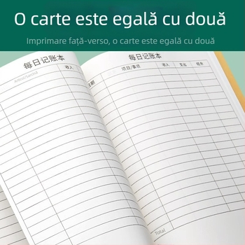 Jurnal zilnic pentru contabilitate în afaceri și uz casnic, registru de venituri și cheltuieli pentru salon de înfrumusețare.