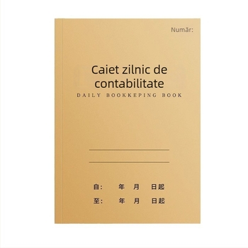 Jurnal zilnic pentru contabilitate în afaceri și uz casnic, registru de venituri și cheltuieli pentru salon de înfrumusețare.