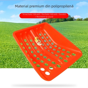 Capă de lopată din plastic cu gaură circulară, lopată pentru porumb, cereale și furaje, lopată mare pentru gunoi