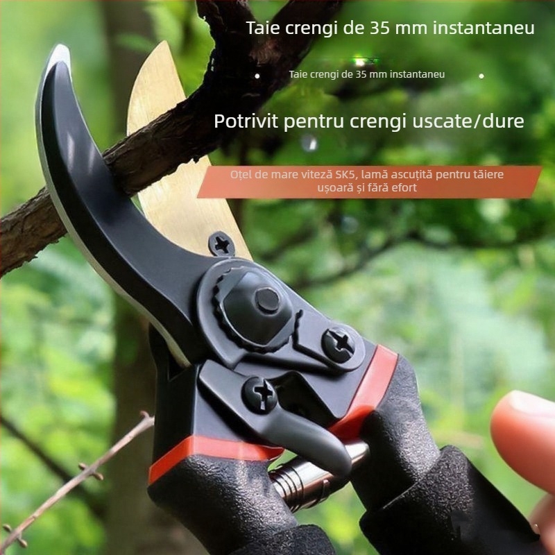 Foarfece de tăiat ergonomice, mari pentru ramuri groase la pomi fructiferi, pentru grădină și aranjamente florale, unealtă pentru tăierea crengilor înalte