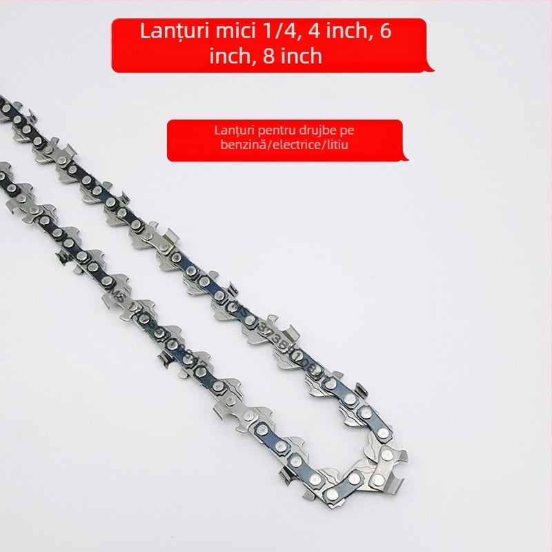Ferăstrău cu lanț fără fir, cu acumulator litiu, bară ghidaj de 4/6/8 inch, pentru grădină și copaci