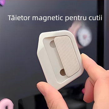 Cuțit mini cu lamă ceramică magnetică pentru deschiderea coletelor, instrument de birou portabil cu design magnetic de revenire