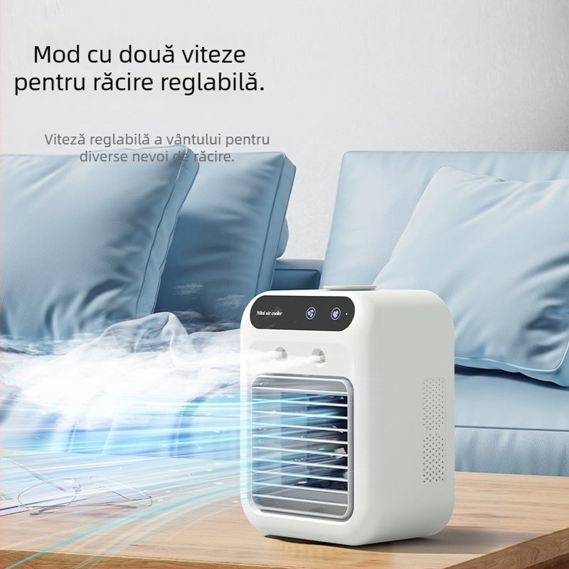 Ventilator de birou mini, răcire USB, reîncărcabil, portabil pentru camping și utilizare în aer liber