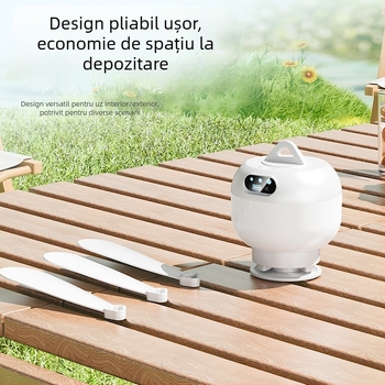 Ventilator mic suspendat USB, cu telecomandă, silențios, reîncărcabil, pentru camping și dormitoare