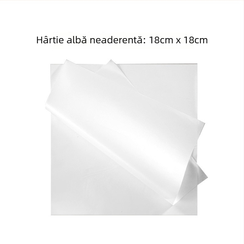 Hârtie de copt în stil franțuzesc, cu acoperire din silicon, rezistentă la ulei, absorbentă la ulei pentru coacere și împachetarea deserturilor, prăjiturilor și hamburgerilor