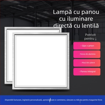 Lumină LED încastrată pentru plafon – baie și bucătărie, lampă-panou din aluminiu
