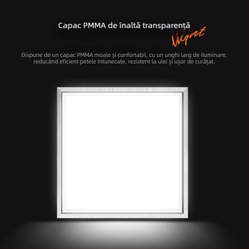 Lumină LED încastrată pentru plafon – baie și bucătărie, lampă-panou din aluminiu