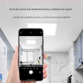 Three Pines panou LED pentru plafon încastrat, dimensiuni 2x2 ft, 1x4 ft, 2x4 ft, 5000 lm, 20-50 W, CRI 80, 110-120 V
