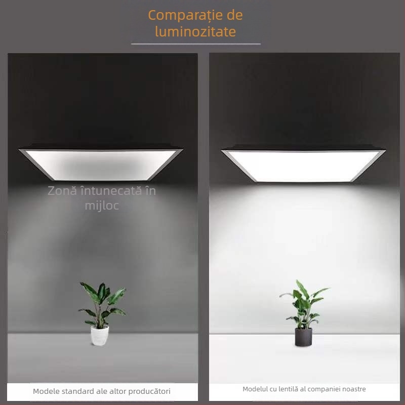Lampa LED panou de tavan 600x600 pentru placă de gips-carton și placă din vată minerală
