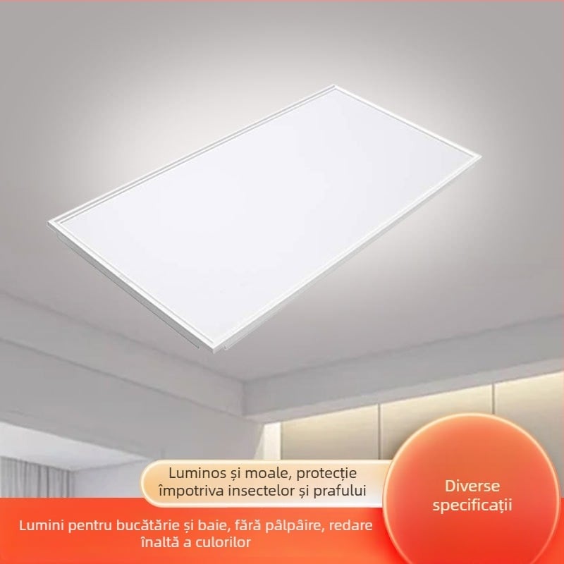 Sanxiong Jinpin LED panou de plafon, montaj în tavan, dimensiuni 300x300 mm sau 300x600 mm, pentru bucătărie, baie și birou