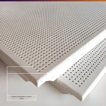 Plăci de tavan din aluminiu 60×60 cm pentru plafoane plate, sistem de tavane integrat, decor pentru spitale și centre comerciale
