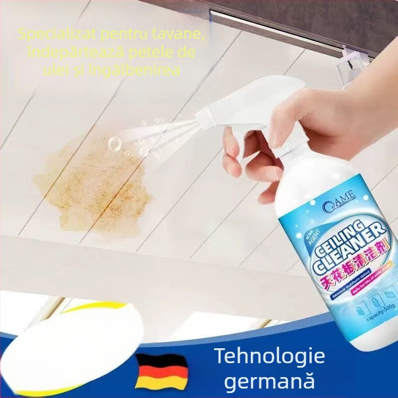 Curățitor de plafon pentru bucătărie și baie – panouri PVC integrate din aluminiu, îndepărtarea petelor și dezinfectare