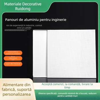Panouri de plafon din aluminiu 600x600, integrate pentru birouri – plafon din aluminiu, rezistent la umezeală, acoperire cu pulbere