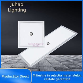 Corp de iluminat panou pentru tavan cu senzor de mișcare și control vocal, iluminare de urgență pentru bucătărie, baie și hol