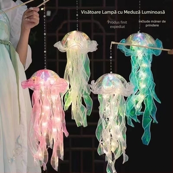 Kit DIY pentru lampă meduză – lanternă de mână și decor suspendat