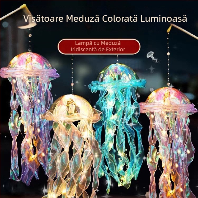 Kit DIY pentru lampă meduză – lanternă de mână și decor suspendat