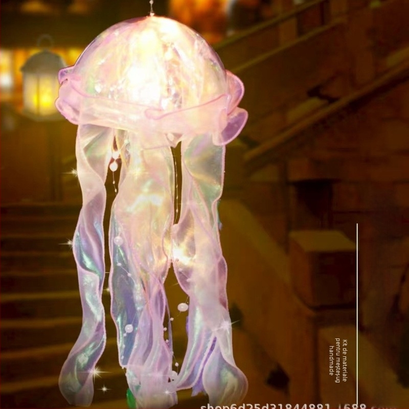 Kit DIY pentru lampă meduză – lanternă de mână și decor suspendat