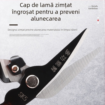 Foarfecă industrială pentru tablă - foarfecă manuală, robustă, multifuncțională, pentru plafoane integrate cu panouri din oțel și aluminiu.