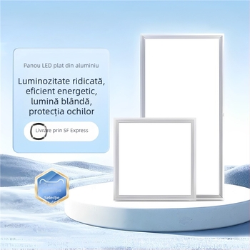 Panou LED 60x60 pentru tavane încastrate, iluminare plată încorporată pentru casă și birou, reglabil, 220V, CRI 80-90, 4800-5000 lm
