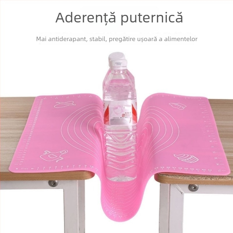 Covoraș din silicon platina pentru copt aluat și patiserie, covoraș de măsurare pentru frământat, covoraș alimentar pentru aluat