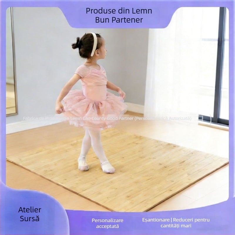 Covor din lemn pentru tap dance, pliabil și portabil, pentru uz casnic, podea minimalistă de dans