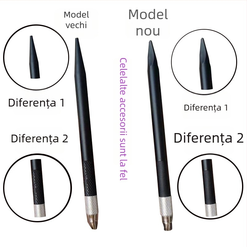 Set de cuțite pentru creioane colorate și modele de sculptură, cu 12 lame