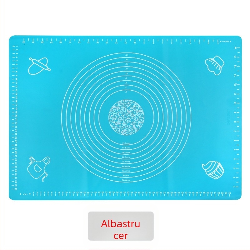 Covoraș din silicon pentru frământarea aluatului, dimensiuni multiple, suprafață antiaderentă pentru întindere și frământare, unelte de coacere