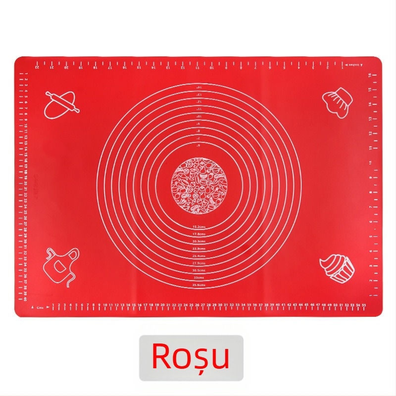Covoraș din silicon pentru frământarea aluatului, dimensiuni multiple, suprafață antiaderentă pentru întindere și frământare, unelte de coacere