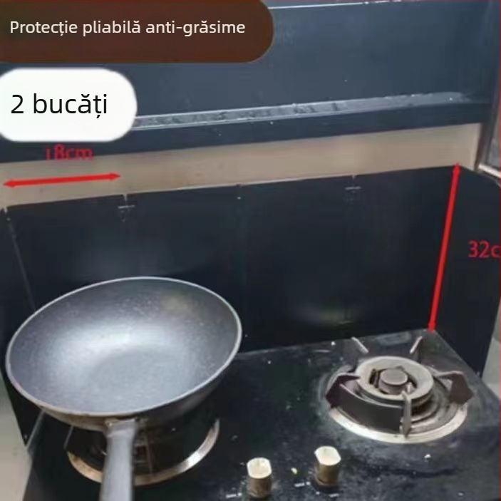 Protecție rabatabilă a stropilor de ulei pentru bucătărie, din oțel inoxidabil, pentru aragaz, plăcuță izolatoare rezistentă la temperaturi înalte