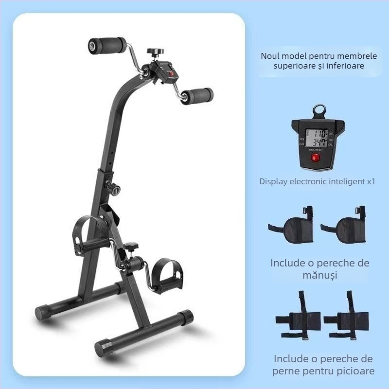 Echipament de reabilitare prin pedalare cu rezistență reglabilă pentru membrele superioare și inferioare