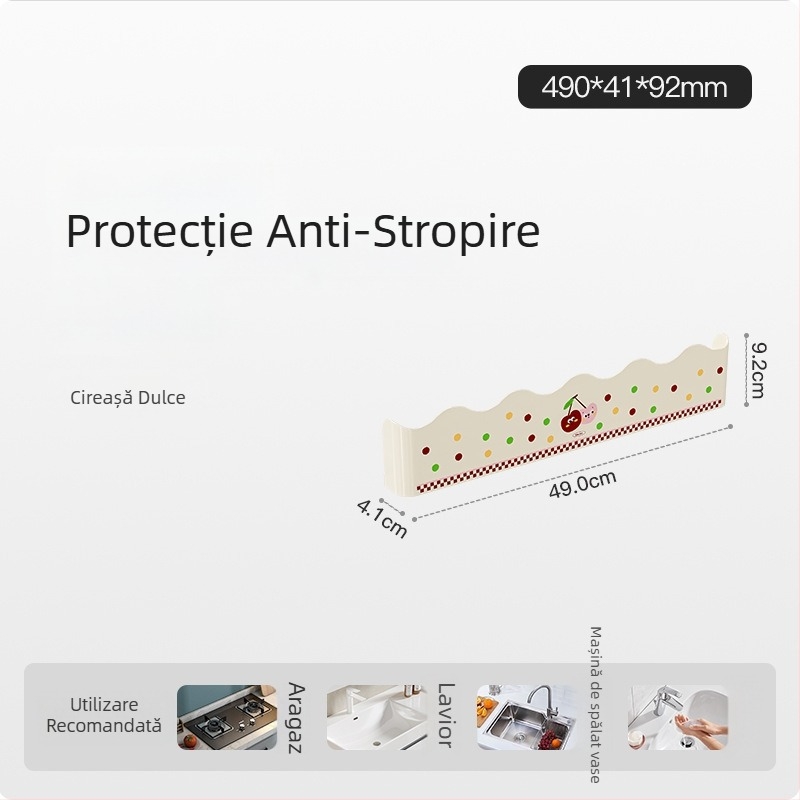 Nouă barieră anti-stropire pentru chiuveta de bucătărie, chiuveta de uz casnic și chiuveta de spălătorie