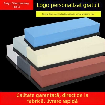 Piatră de ascuțit pentru uz casnic, bucătărie, carbid de siliciu, piatră de ulei cu o singură față, corund alb