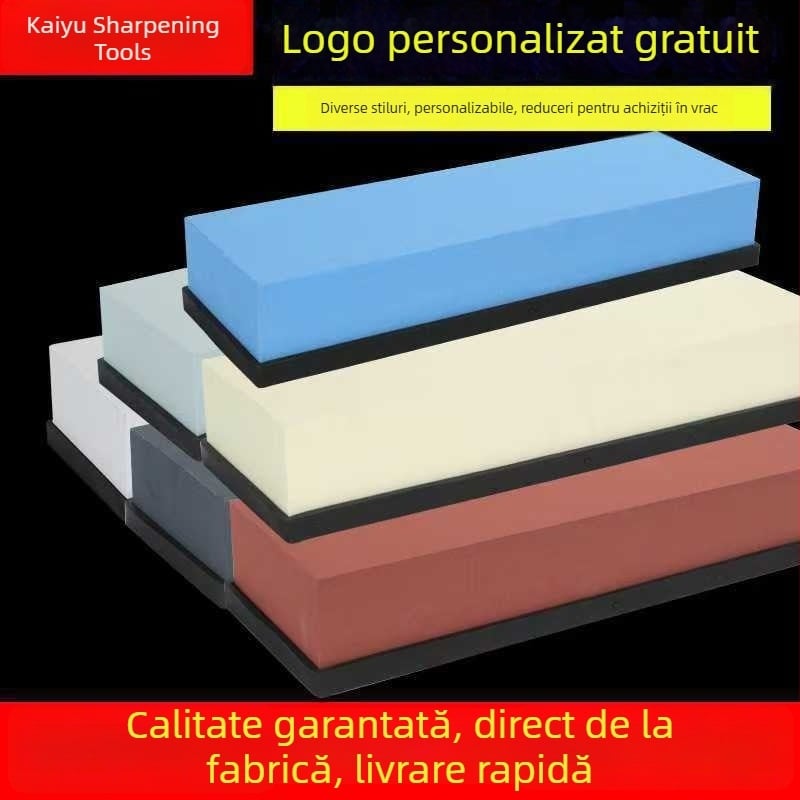Piatră de ascuțit pentru uz casnic, bucătărie, carbid de siliciu, piatră de ulei cu o singură față, corund alb