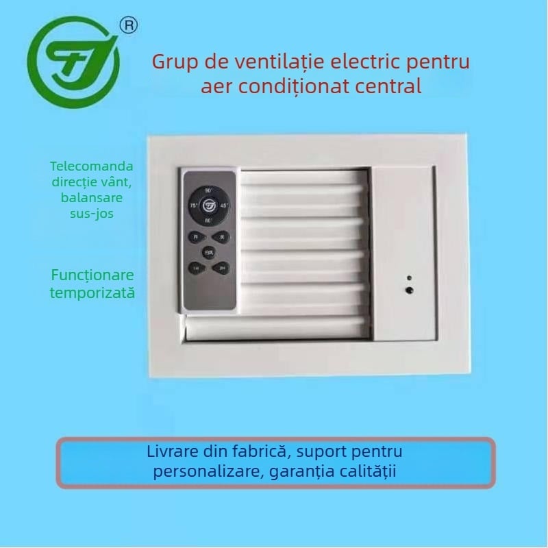 Huajiang HDF din aliaj de aluminiu, grilă de ventilație cu două straturi, telecomandă