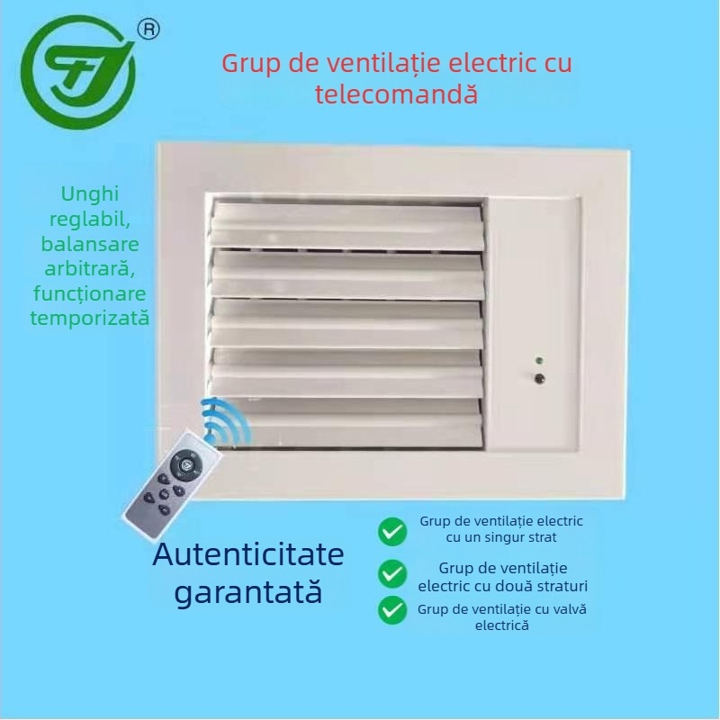Huajiang HDF din aliaj de aluminiu, grilă de ventilație cu două straturi, telecomandă