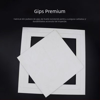 Ușă de acces pentru tavan din gips cu margine dublă din aluminiu