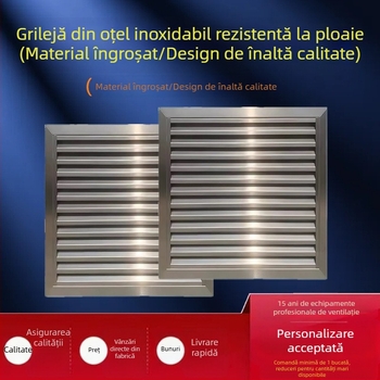 Lamela din oțel inoxidabil 304 pentru ieșire de aer și ventilație, decorativ