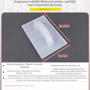 Planer manual cu mâner din plastic pentru finisarea pereților și nivelarea colțurilor; planer zimțat