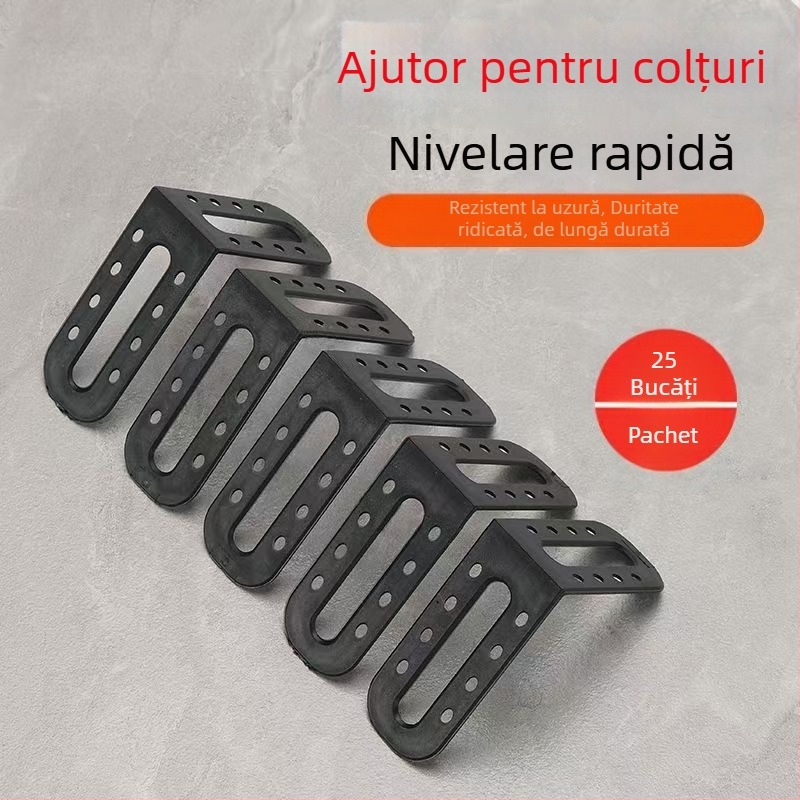 Unealtă de nivelare a plăcilor cu trăgător de colț – instrument auxiliar pentru montajul plăcilor, poziționare și alinierea rosturilor