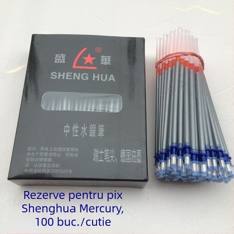 Shenghua Mercury – reîncărcare pentru stilou argintiu pentru textile, piele și accesorii