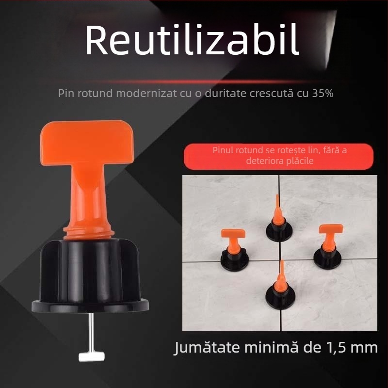 Clipuri în formă de cruce pentru nivelarea plăcilor – dispozitiv din plastic pentru rosturi de podea