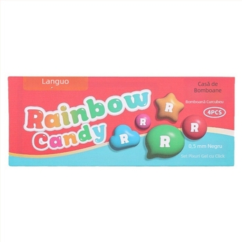 Pix gel Blue Fruit Candy House cu vârf de pensulă, acționat prin apăsare, uscare rapidă, priză confortabilă, pentru elevi