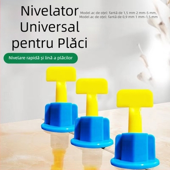Nivelator pentru plăci cu ace înlocuibile, unealtă pentru montarea plăcilor mari, locator din oțel și elemente cruciforme