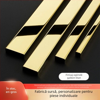 Oțel inoxidabil - canelură în formă de U pentru închiderea, bandă decorativă pentru pereți și tavan, protecție de colț în formă de L, curbă