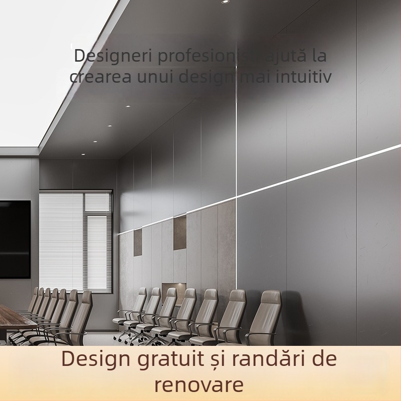 Panou de perete WPC cu veneer din lemn și placă din cristal de carbon – panou interblocant fără rosturi pentru decor hotelier